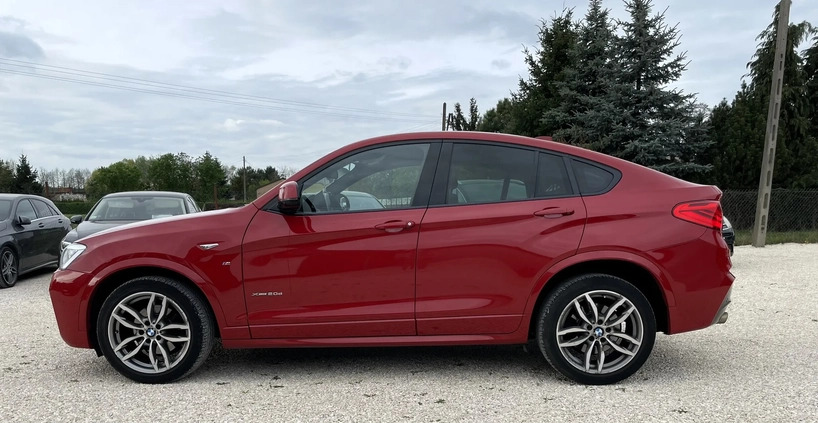 BMW X4 cena 99900 przebieg: 148271, rok produkcji 2015 z Nowy Dwór Mazowiecki małe 254